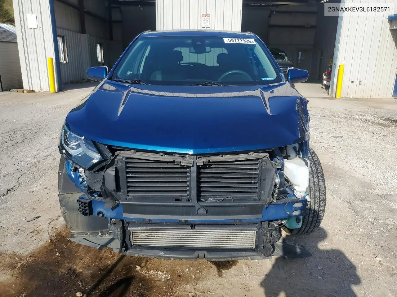 2020 Chevrolet Equinox Lt VIN: 2GNAXKEV3L6182571 Lot: 59722936
