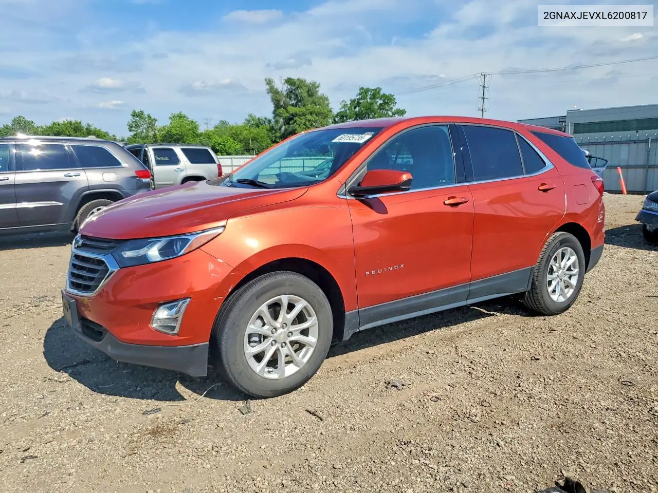 2020 Chevrolet Equinox Lt VIN: 2GNAXJEVXL6200817 Lot: 60195736