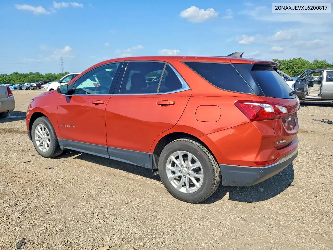 2020 Chevrolet Equinox Lt VIN: 2GNAXJEVXL6200817 Lot: 60195736