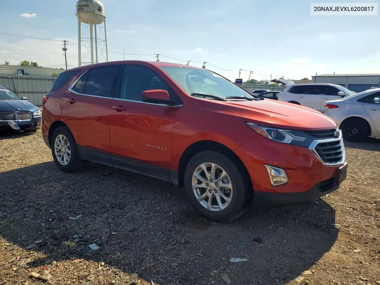 2020 Chevrolet Equinox Lt VIN: 2GNAXJEVXL6200817 Lot: 60195736