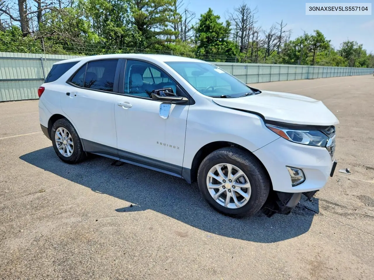 2020 Chevrolet Equinox Ls VIN: 3GNAXSEV5LS557104 Lot: 60987126