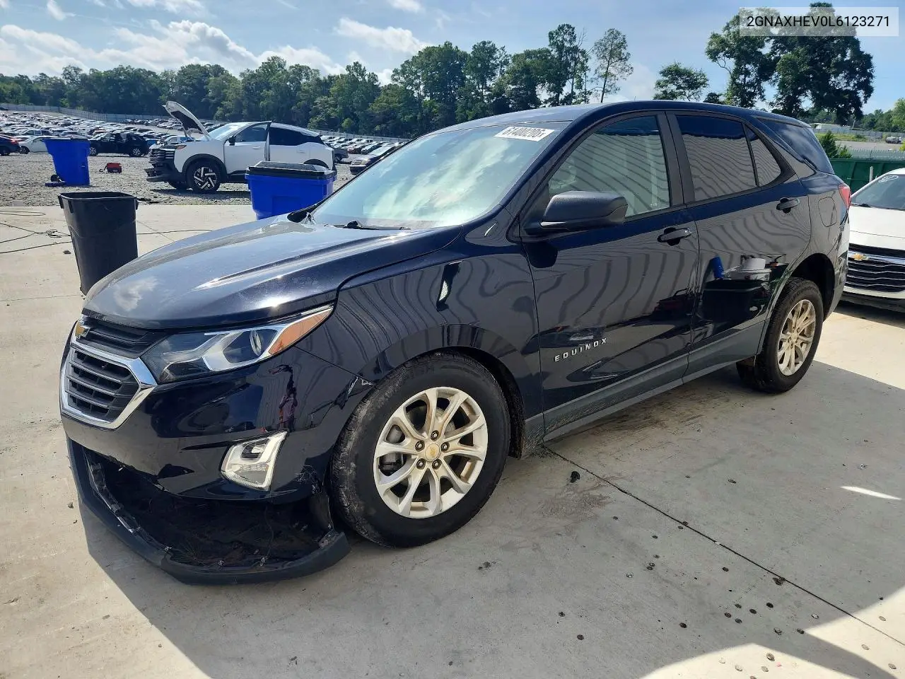 2020 Chevrolet Equinox Ls VIN: 2GNAXHEV0L6123271 Lot: 61400206