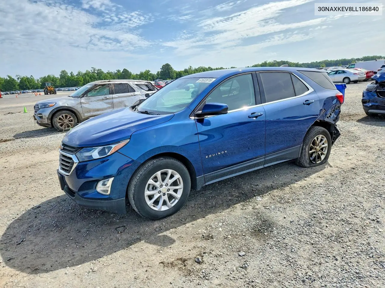 2020 Chevrolet Equinox Lt VIN: 3GNAXKEV8LL186840 Lot: 61633516