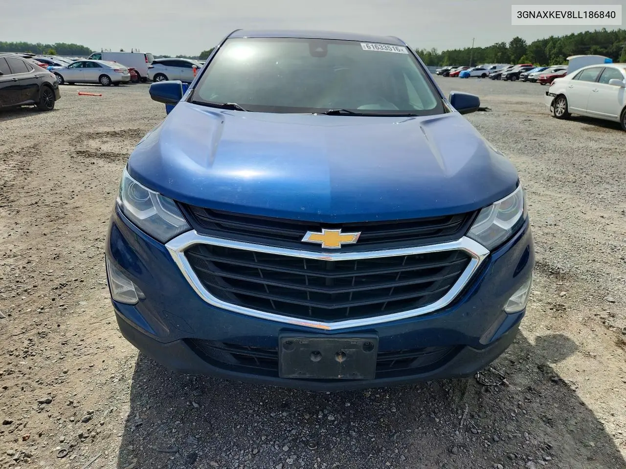 2020 Chevrolet Equinox Lt VIN: 3GNAXKEV8LL186840 Lot: 61633516