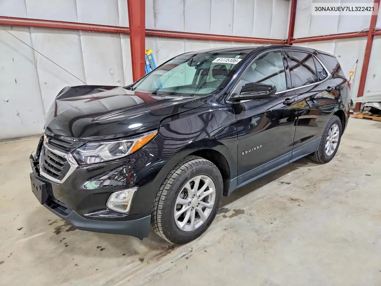 2020 Chevrolet Equinox Lt VIN: 3GNAXUEV7LL322421 Lot: 61775106