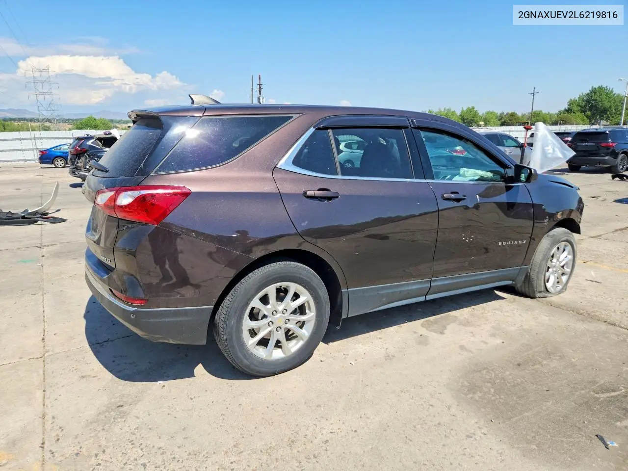 2020 Chevrolet Equinox Lt VIN: 2GNAXUEV2L6219816 Lot: 62005516