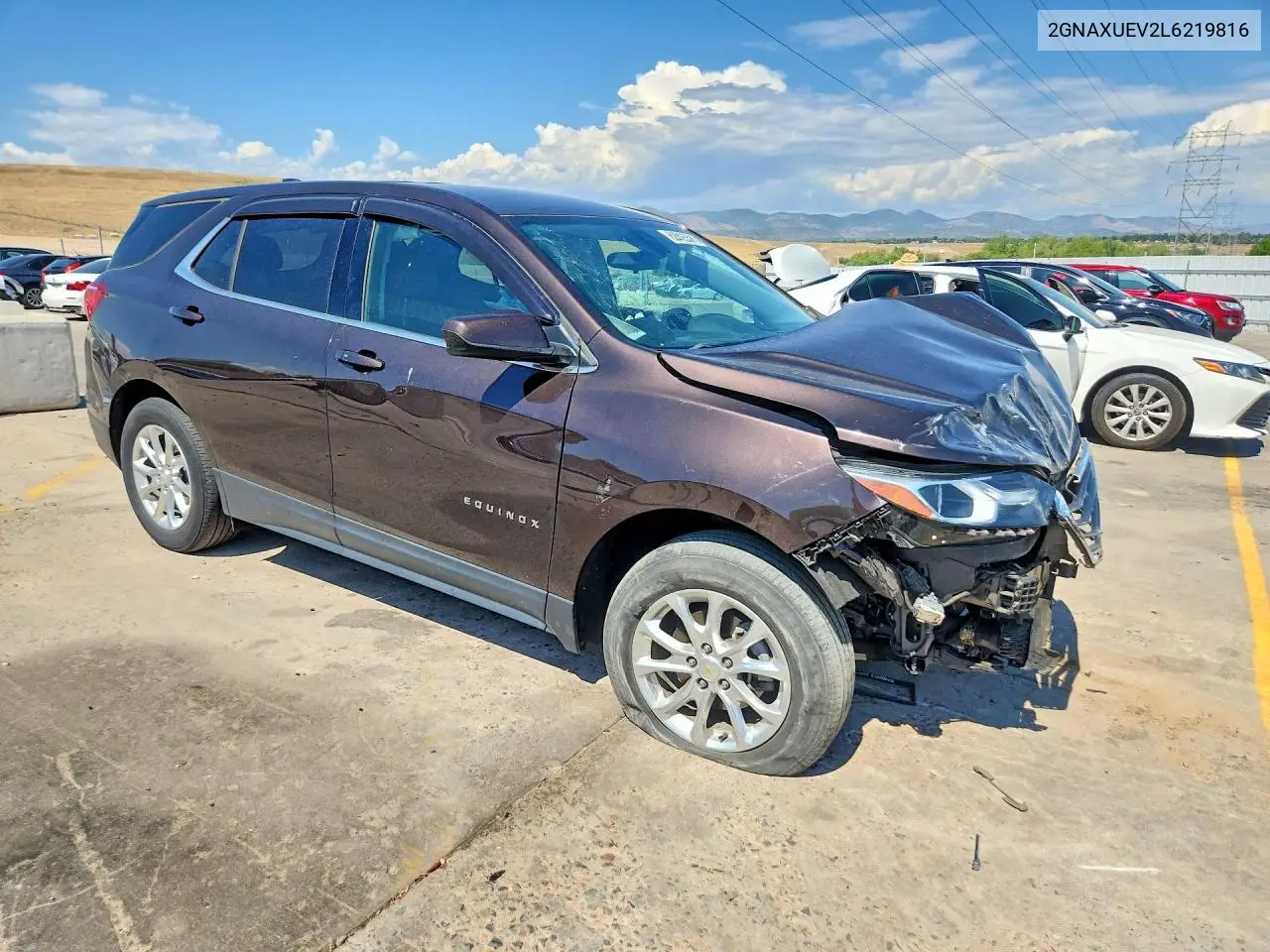 2020 Chevrolet Equinox Lt VIN: 2GNAXUEV2L6219816 Lot: 62005516