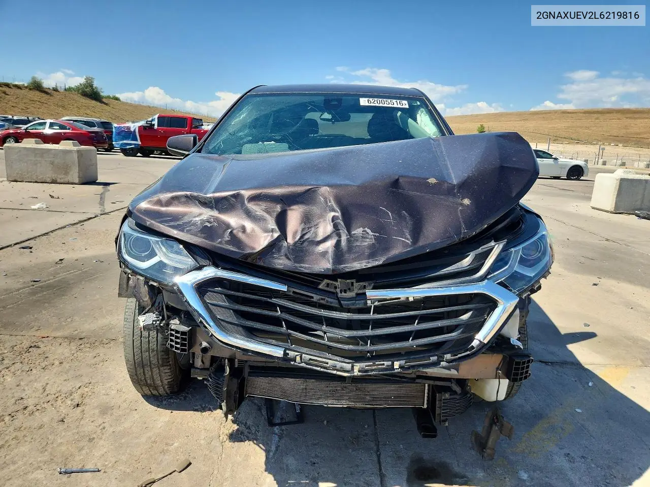 2020 Chevrolet Equinox Lt VIN: 2GNAXUEV2L6219816 Lot: 62005516