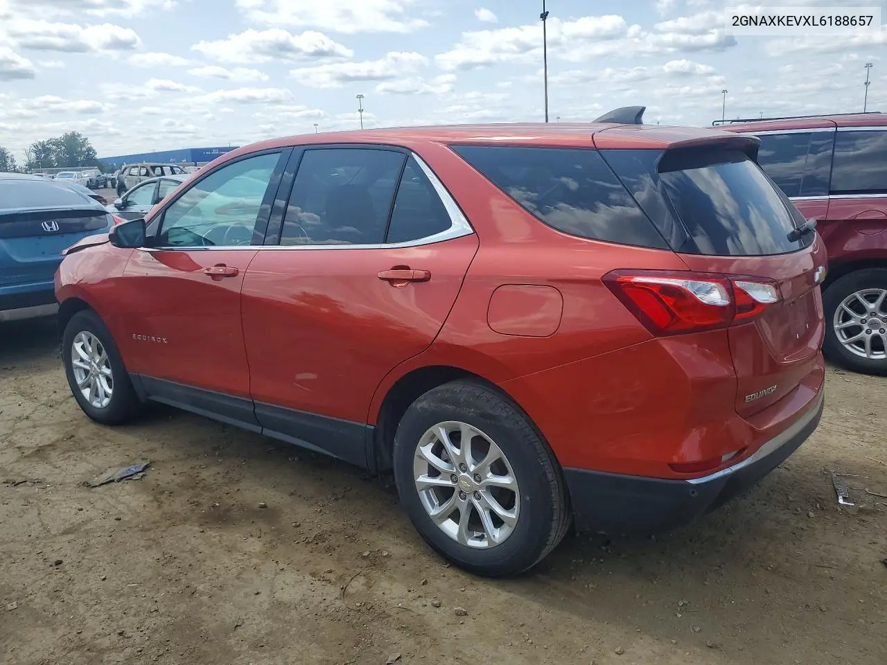 2020 Chevrolet Equinox Lt VIN: 2GNAXKEVXL6188657 Lot: 62052926