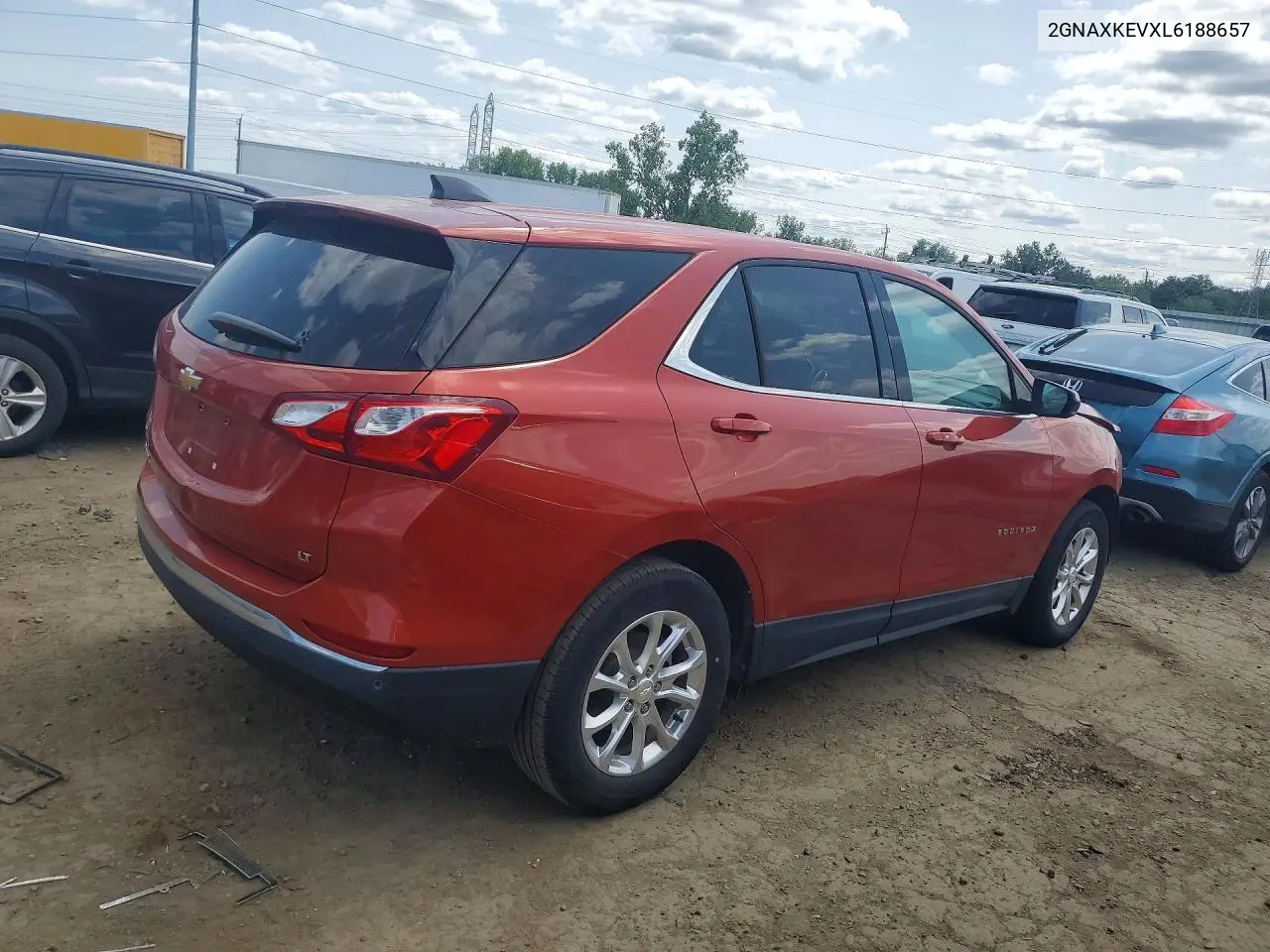 2020 Chevrolet Equinox Lt VIN: 2GNAXKEVXL6188657 Lot: 62052926