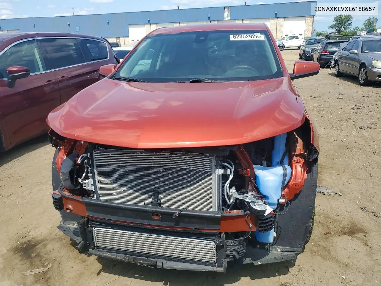 2020 Chevrolet Equinox Lt VIN: 2GNAXKEVXL6188657 Lot: 62052926