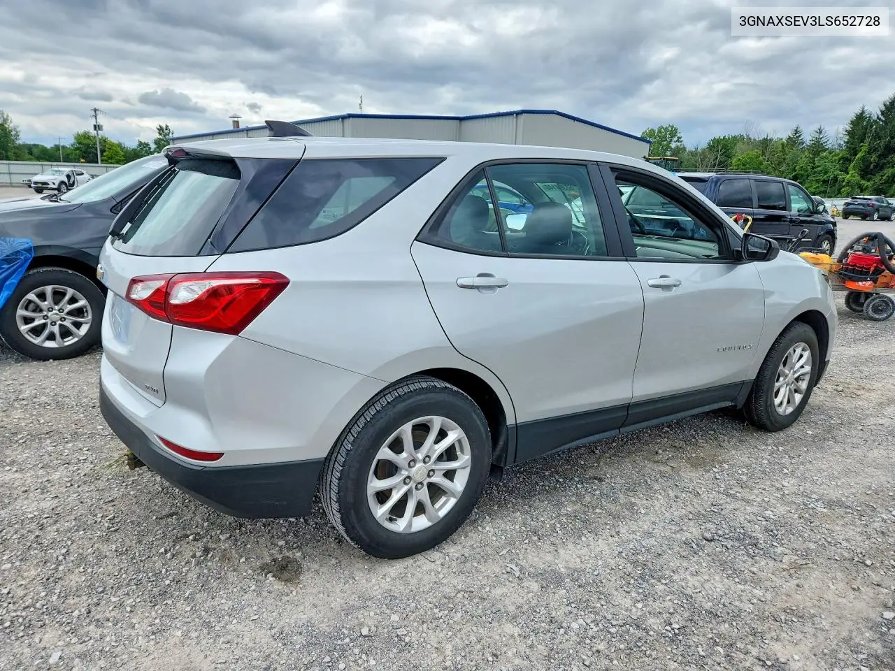 2020 Chevrolet Equinox Ls VIN: 3GNAXSEV3LS652728 Lot: 62304146