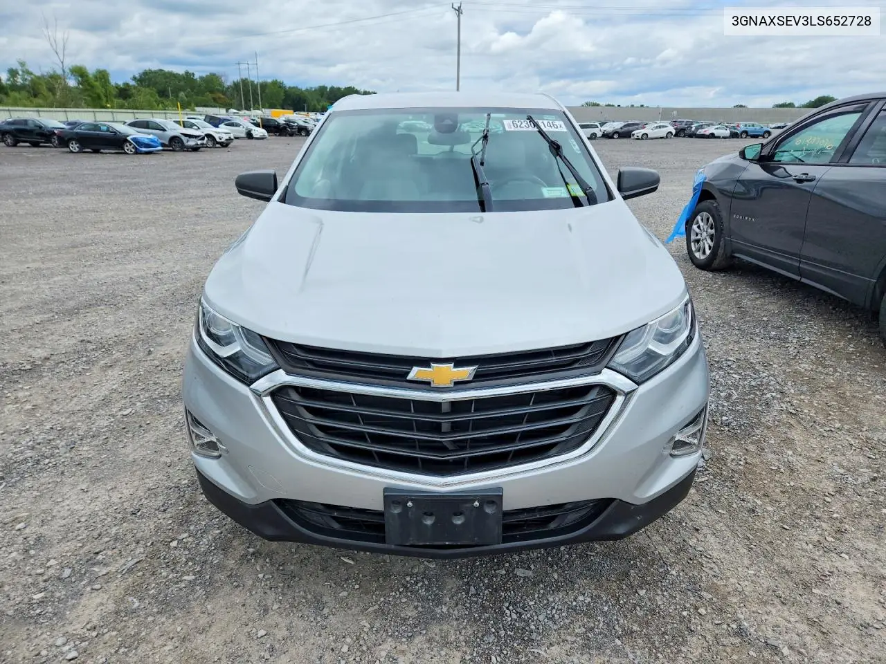2020 Chevrolet Equinox Ls VIN: 3GNAXSEV3LS652728 Lot: 62304146