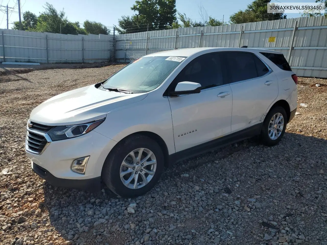 3GNAXKEV6LS593450 2020 Chevrolet Equinox Lt