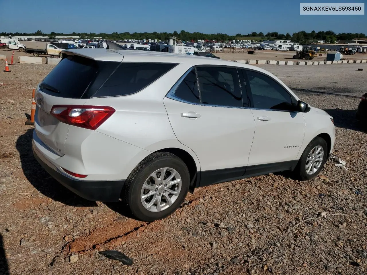 3GNAXKEV6LS593450 2020 Chevrolet Equinox Lt