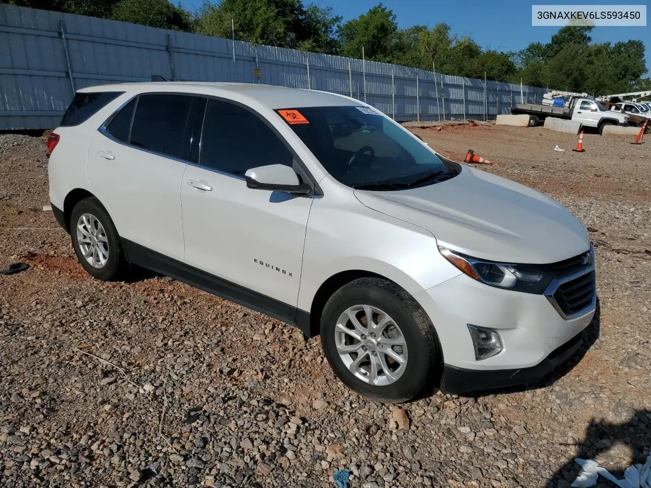 3GNAXKEV6LS593450 2020 Chevrolet Equinox Lt