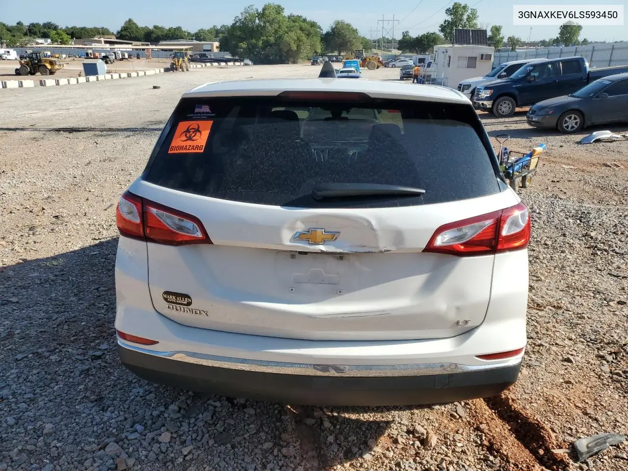 3GNAXKEV6LS593450 2020 Chevrolet Equinox Lt
