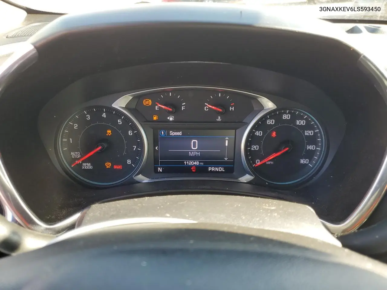 3GNAXKEV6LS593450 2020 Chevrolet Equinox Lt