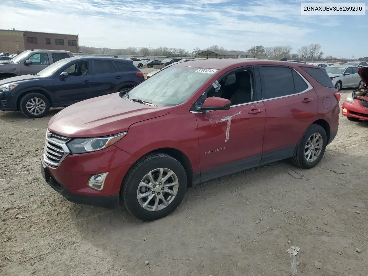 2GNAXUEV3L6259290 2020 Chevrolet Equinox Lt