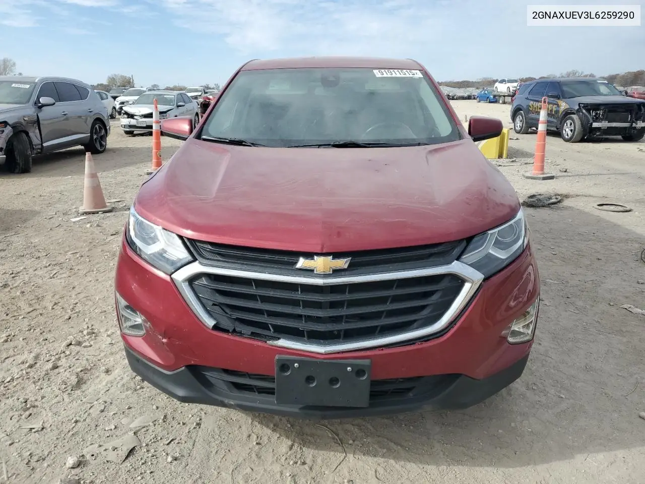 2GNAXUEV3L6259290 2020 Chevrolet Equinox Lt