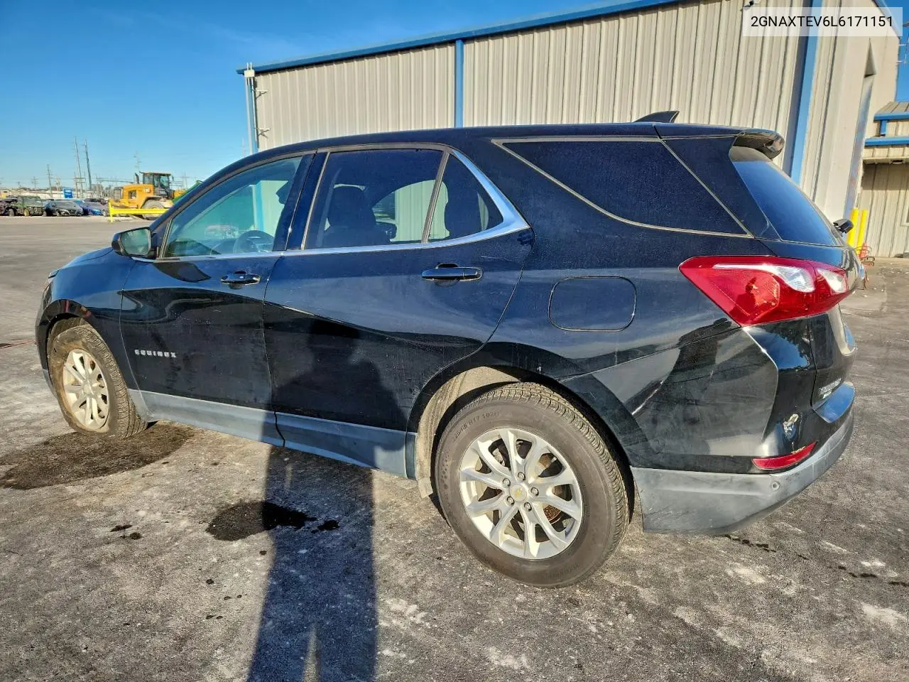 2GNAXTEV6L6171151 2020 Chevrolet Equinox Lt