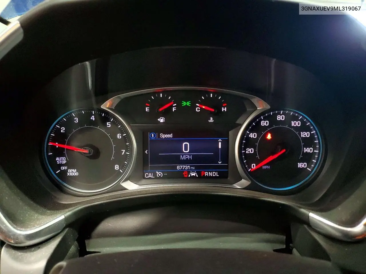 2021 Chevrolet Equinox Lt VIN: 3GNAXUEV9ML319067 Lot: 56474106