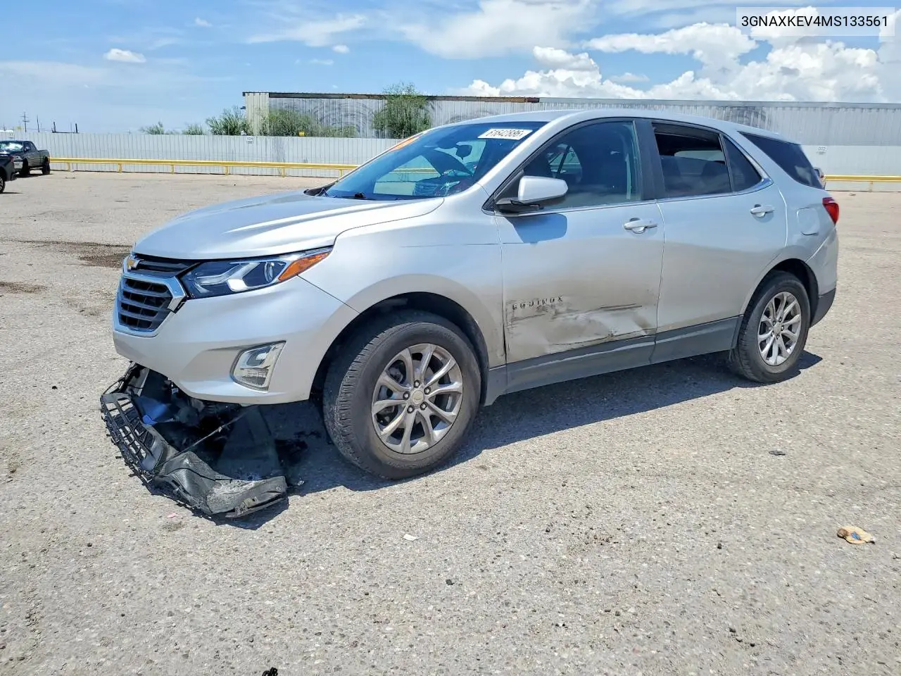 2021 Chevrolet Equinox Lt VIN: 3GNAXKEV4MS133561 Lot: 61642886
