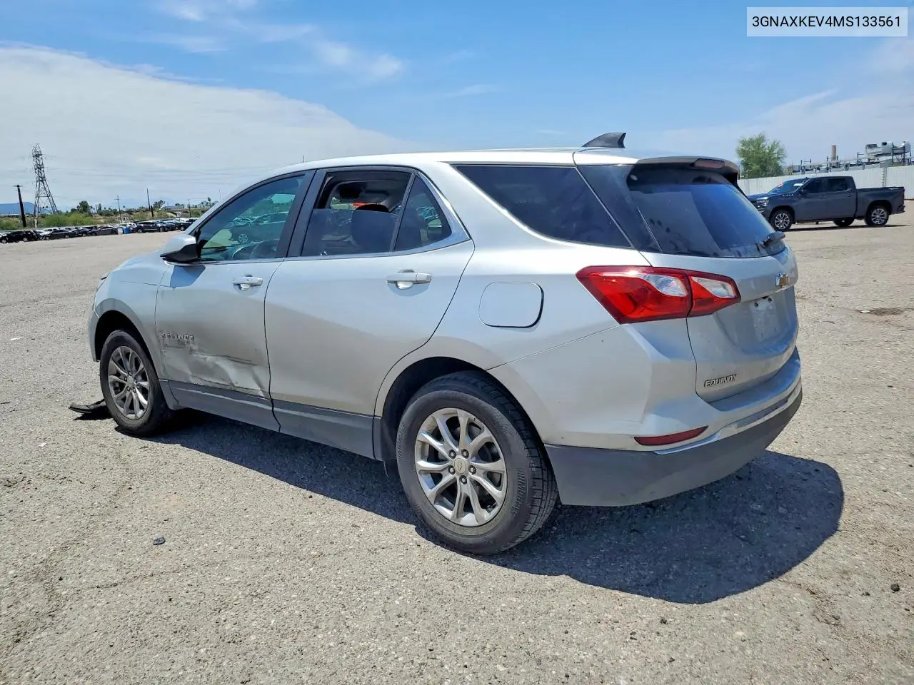 2021 Chevrolet Equinox Lt VIN: 3GNAXKEV4MS133561 Lot: 61642886