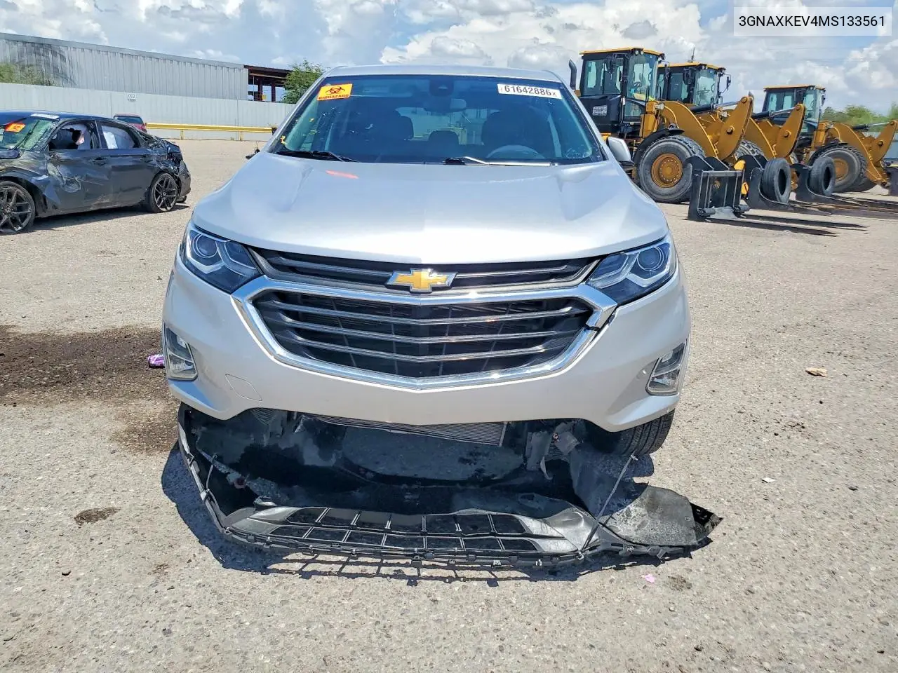 2021 Chevrolet Equinox Lt VIN: 3GNAXKEV4MS133561 Lot: 61642886