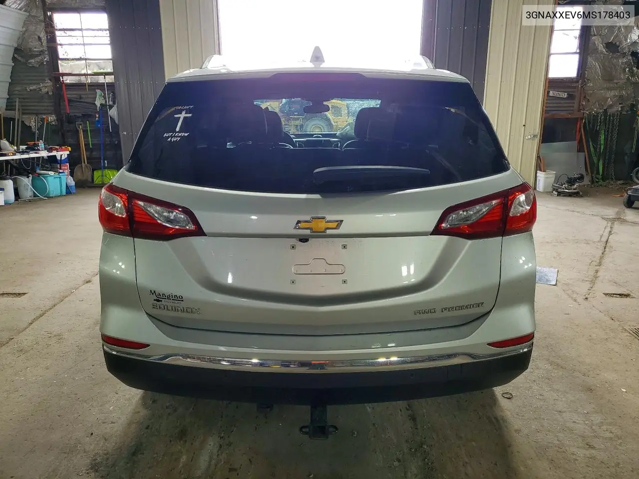 2021 Chevrolet Equinox Premier VIN: 3GNAXXEV6MS178403 Lot: 61897666