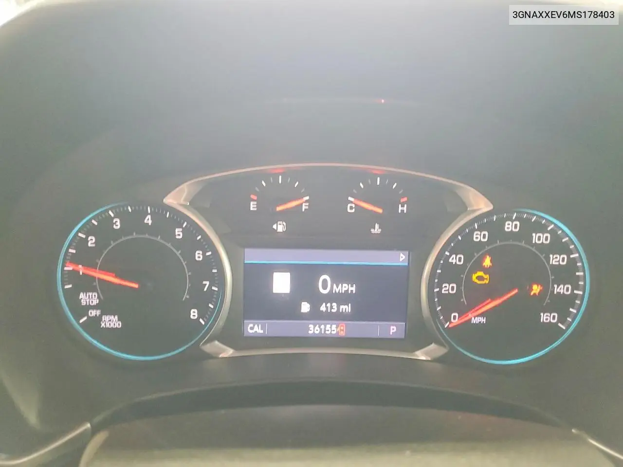 2021 Chevrolet Equinox Premier VIN: 3GNAXXEV6MS178403 Lot: 61897666