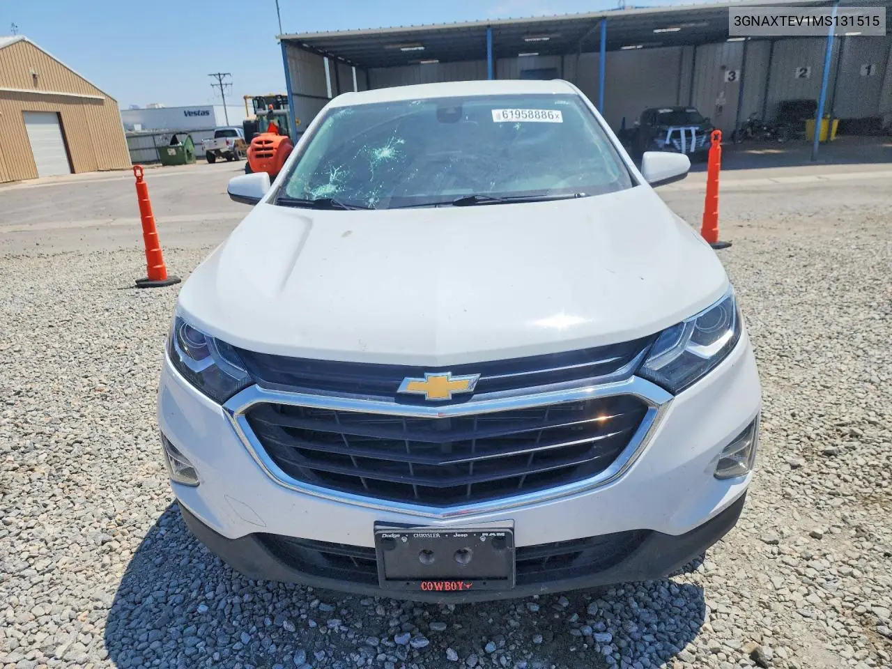 2021 Chevrolet Equinox Lt VIN: 3GNAXTEV1MS131515 Lot: 61958886