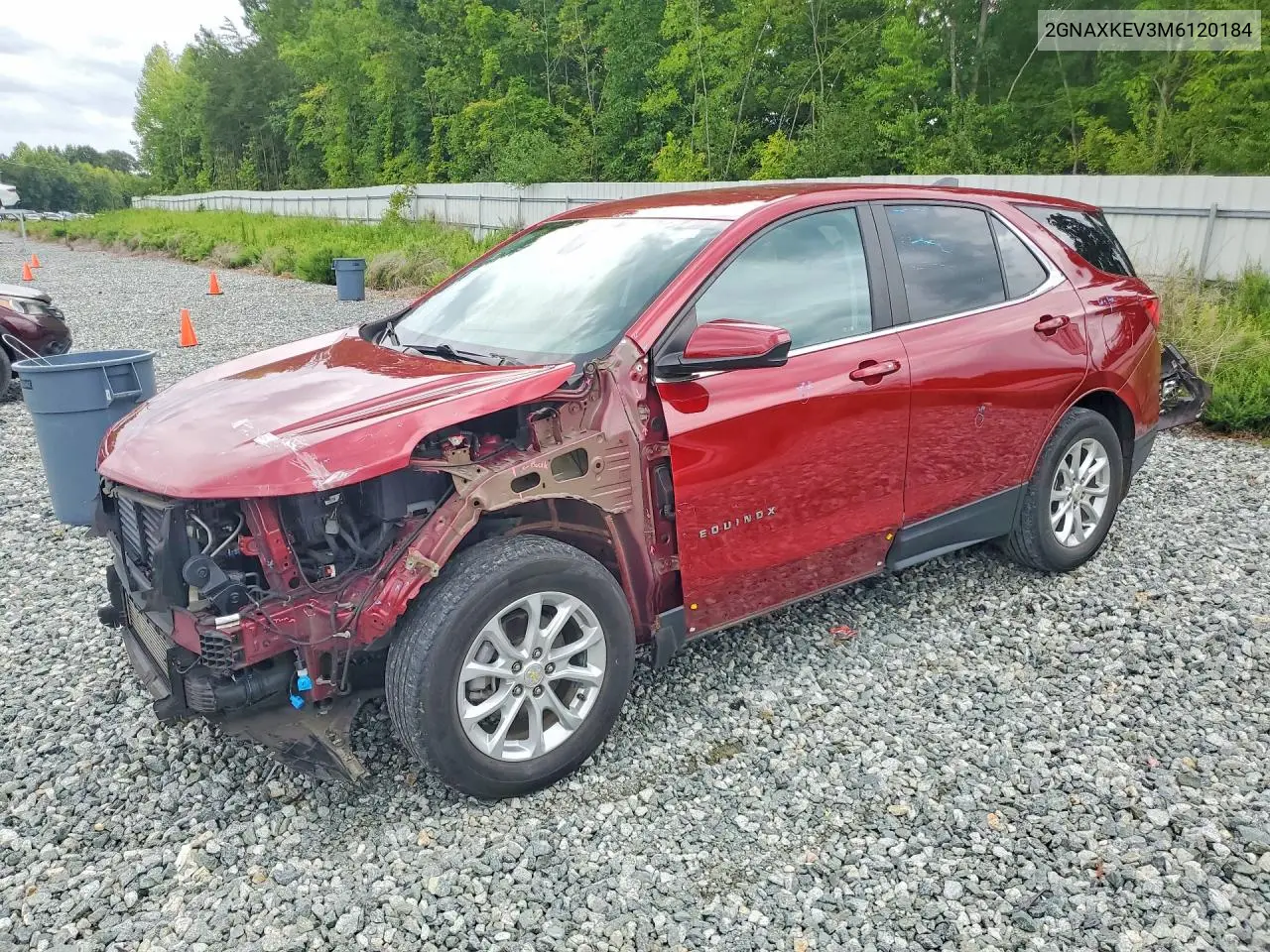 2021 Chevrolet Equinox Lt VIN: 2GNAXKEV3M6120184 Lot: 62055826