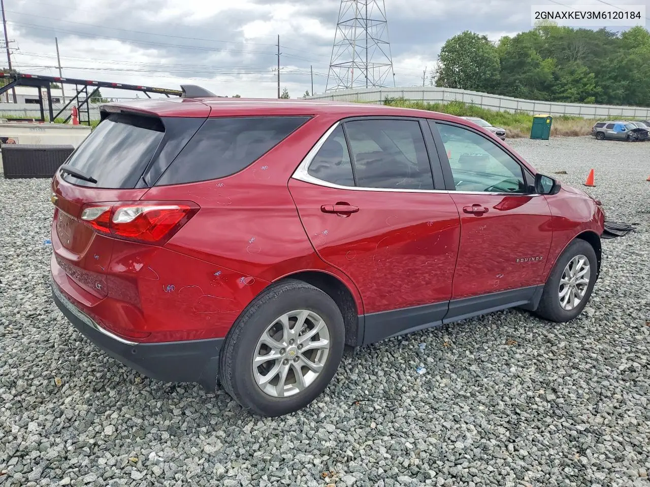 2021 Chevrolet Equinox Lt VIN: 2GNAXKEV3M6120184 Lot: 62055826