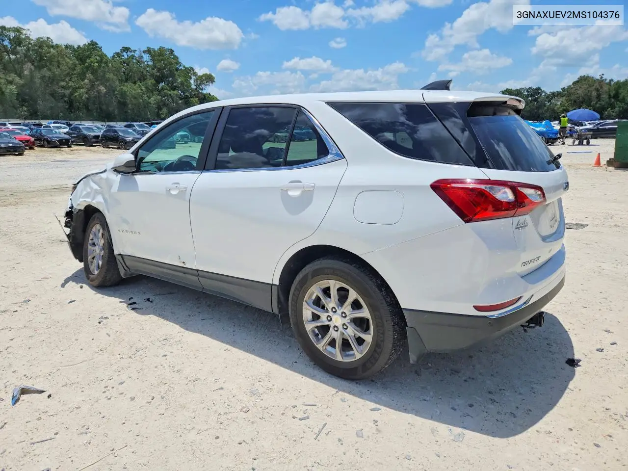 3GNAXUEV2MS104376 2021 Chevrolet Equinox Lt