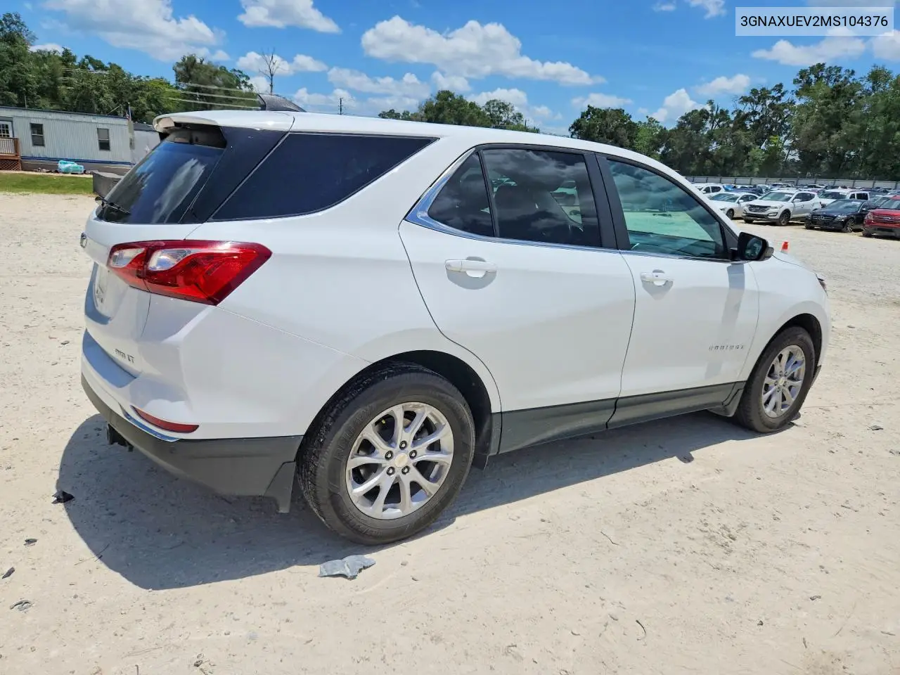 3GNAXUEV2MS104376 2021 Chevrolet Equinox Lt