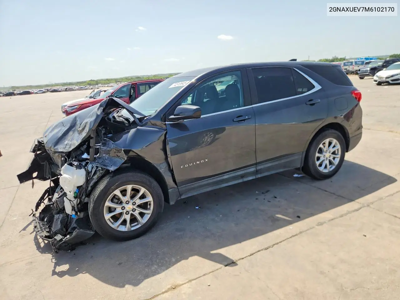 2021 Chevrolet Equinox Lt VIN: 2GNAXUEV7M6102170 Lot: 74513845