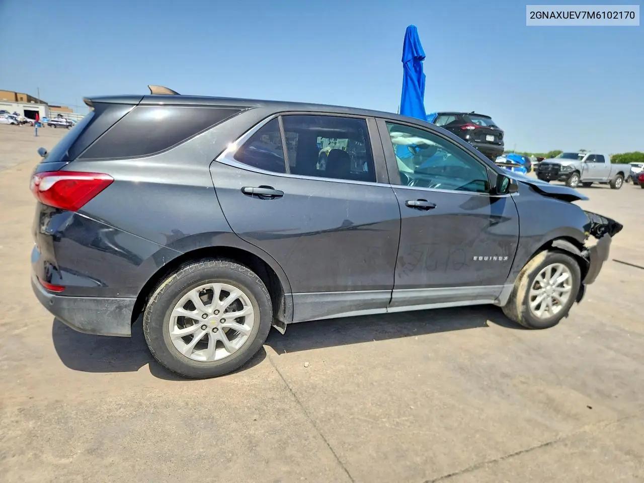 2021 Chevrolet Equinox Lt VIN: 2GNAXUEV7M6102170 Lot: 74513845