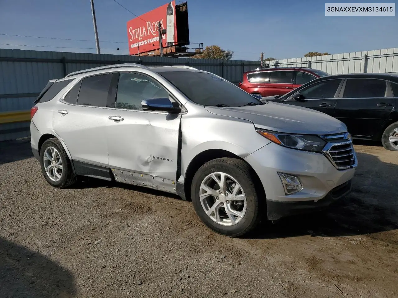 3GNAXXEVXMS134615 2021 Chevrolet Equinox Premier