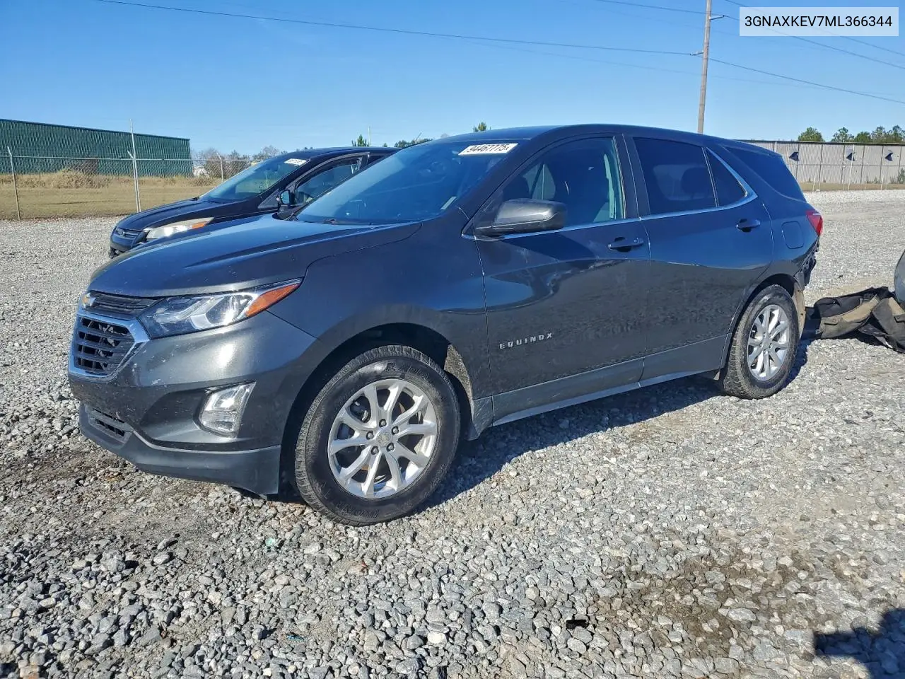 3GNAXKEV7ML366344 2021 Chevrolet Equinox Lt
