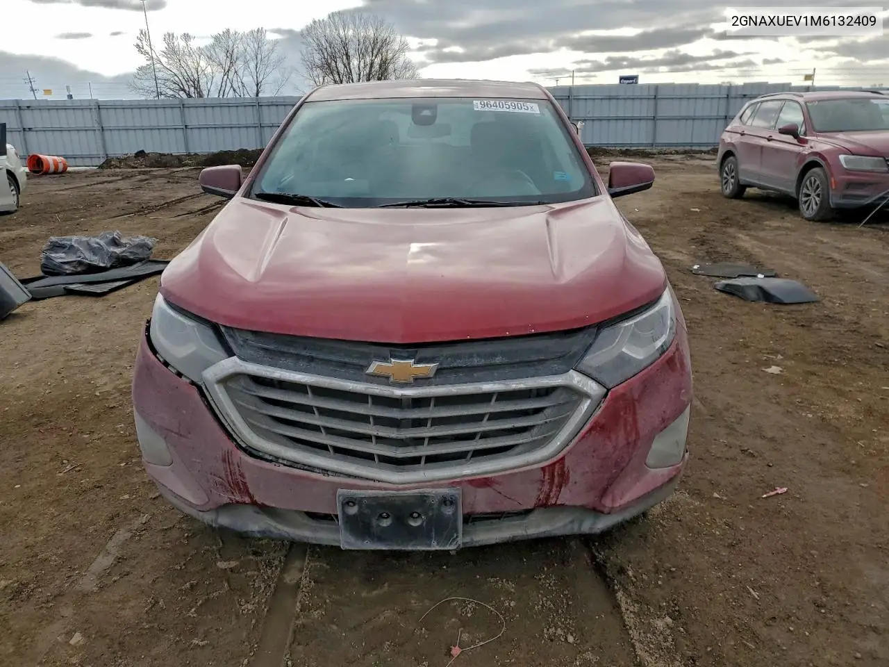 2GNAXUEV1M6132409 2021 Chevrolet Equinox Lt