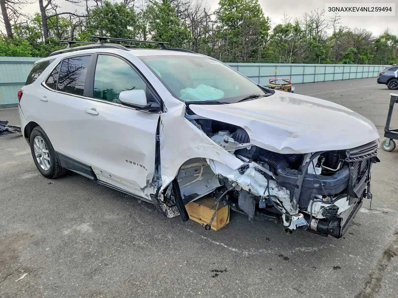 2022 Chevrolet Equinox Lt VIN: 3GNAXKEV4NL259494 Lot: 60301006