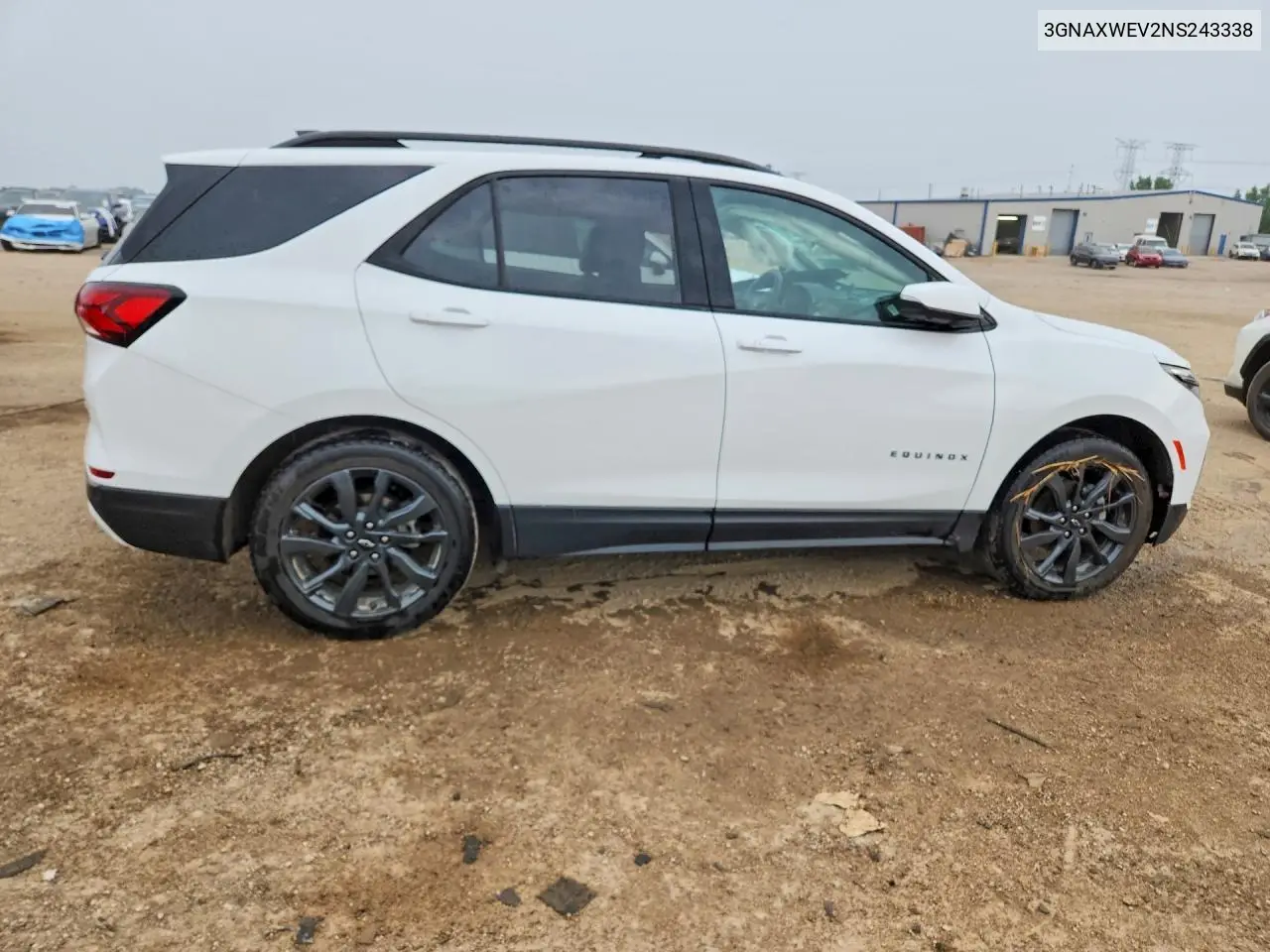 2022 Chevrolet Equinox Rs VIN: 3GNAXWEV2NS243338 Lot: 60713536