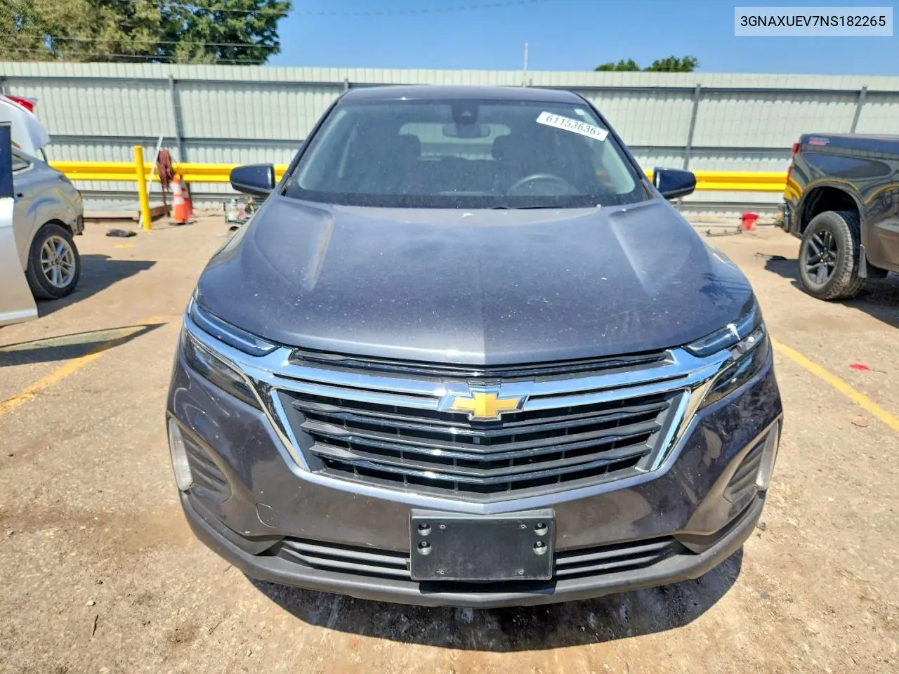 2022 Chevrolet Equinox Lt VIN: 3GNAXUEV7NS182265 Lot: 61153636
