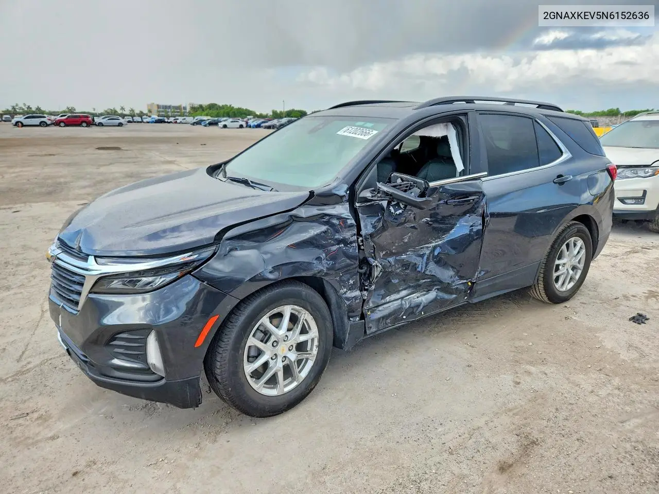 2022 Chevrolet Equinox Lt VIN: 2GNAXKEV5N6152636 Lot: 61202666