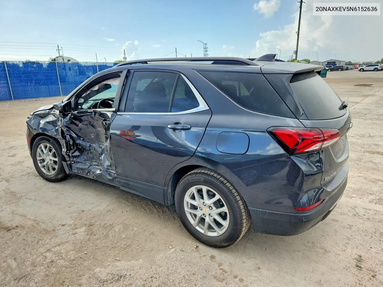 2022 Chevrolet Equinox Lt VIN: 2GNAXKEV5N6152636 Lot: 61202666