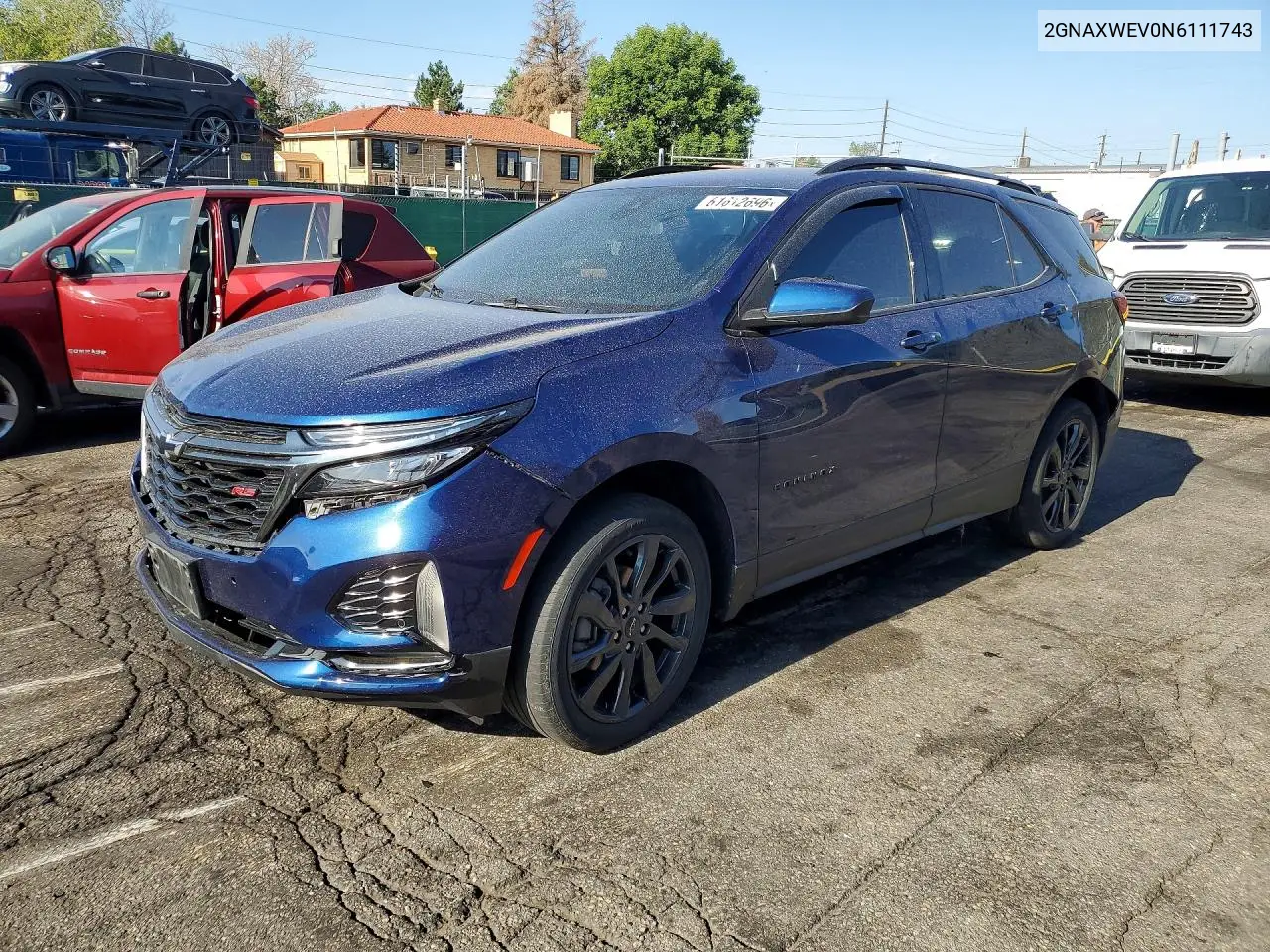 2GNAXWEV0N6111743 2022 Chevrolet Equinox Rs