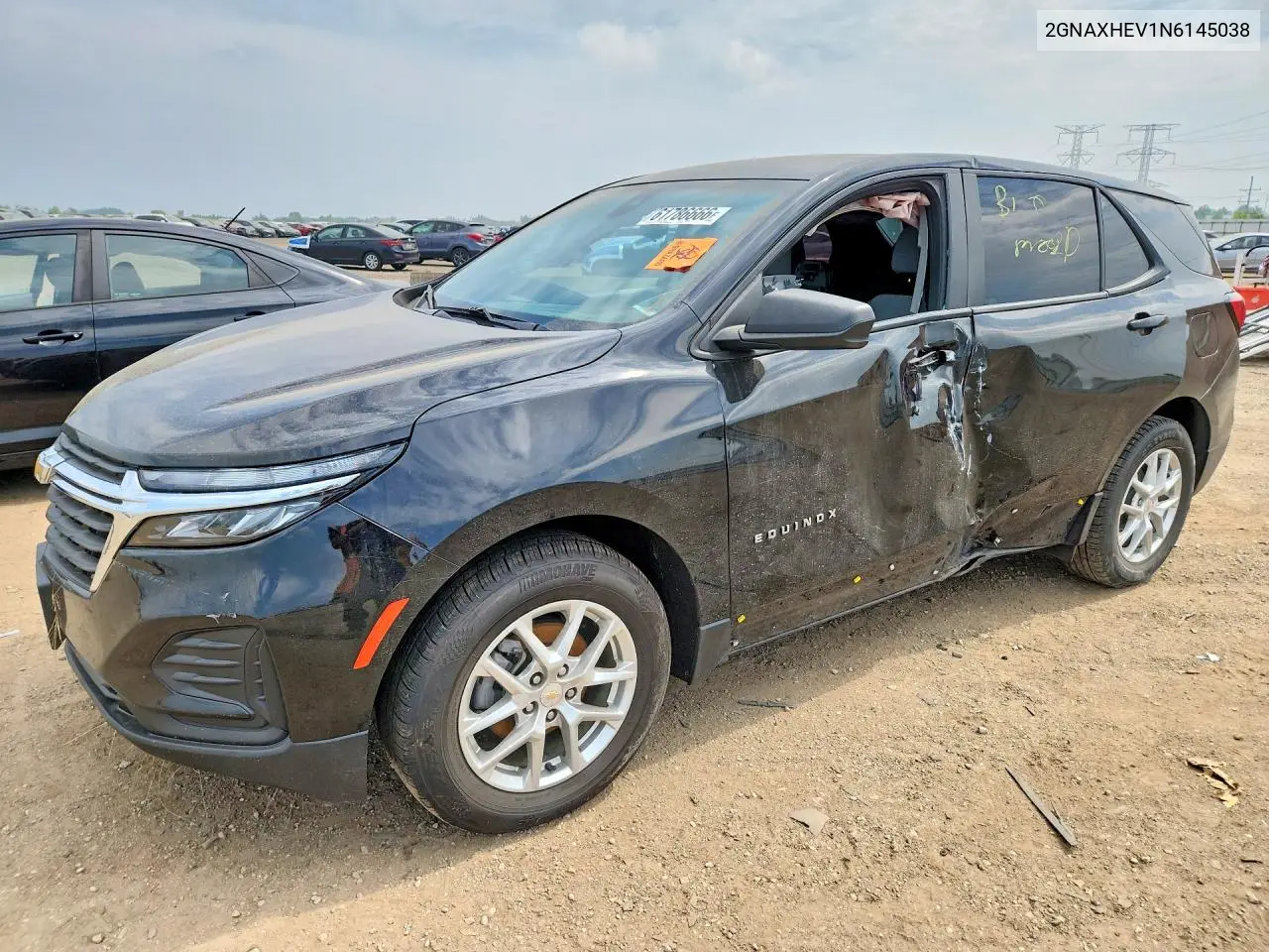 2022 Chevrolet Eqinox VIN: 2GNAXHEV1N6145038 Lot: 61786666