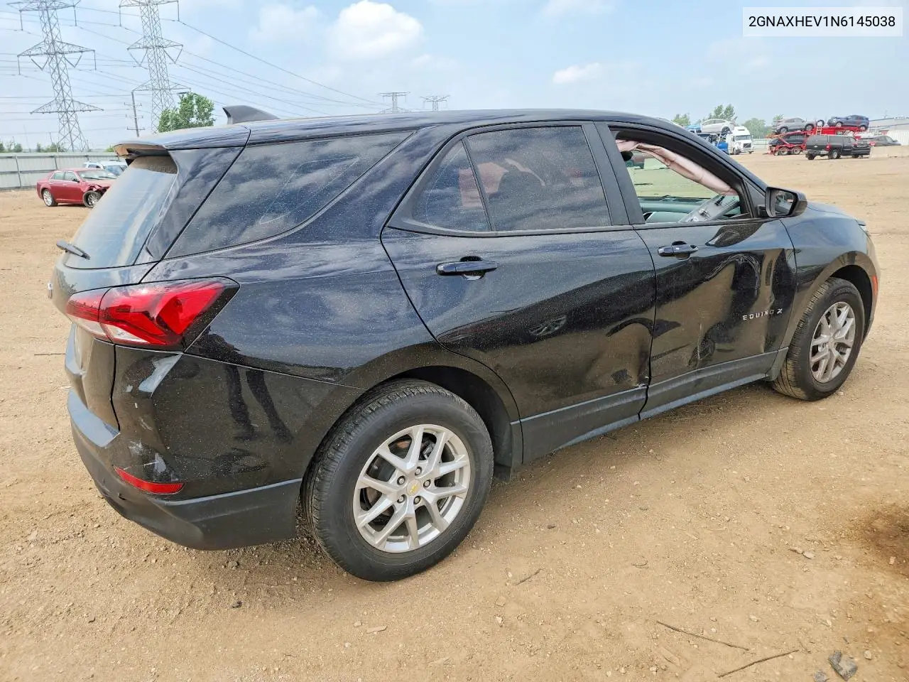 2022 Chevrolet Eqinox VIN: 2GNAXHEV1N6145038 Lot: 61786666