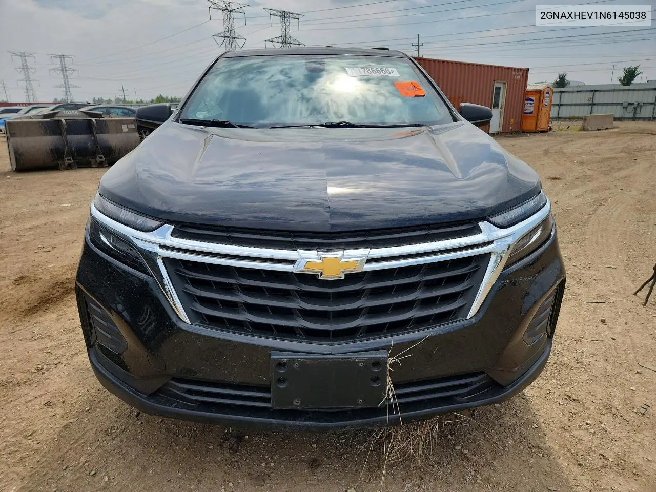 2022 Chevrolet Eqinox VIN: 2GNAXHEV1N6145038 Lot: 61786666